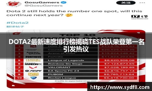 DOTA2最新速度排行榜揭晓TES战队荣登第一名引发热议
