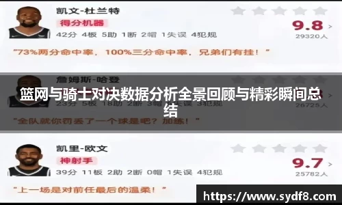 篮网与骑士对决数据分析全景回顾与精彩瞬间总结
